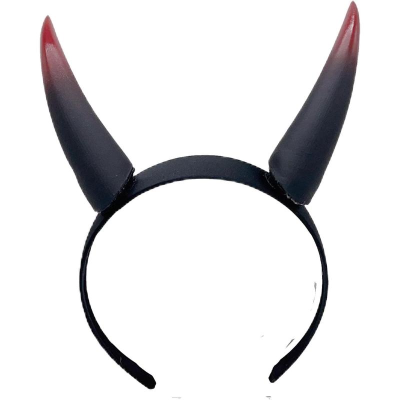 3D Devil Horns Headband Women Demon Horns Clips Halloween Cosplay Props