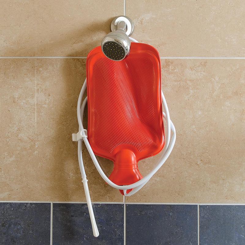 Reusable Hot Water Bottle, Enema and Douche Kit Helps To Alleviate Pain Associated with Constipation, Bloating, Aches and Pains, 2 Quart Capacity, 42-842-000, Red, One