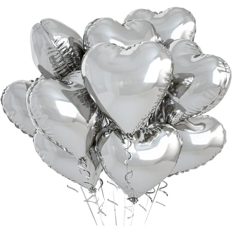 Cream Heart Balloons, 10 count Cream White Heart Shape Balloons, 18inch Beige Balloons for Neutral Love Balloon for Valentines Day, White Wedding, Brithday Decorations