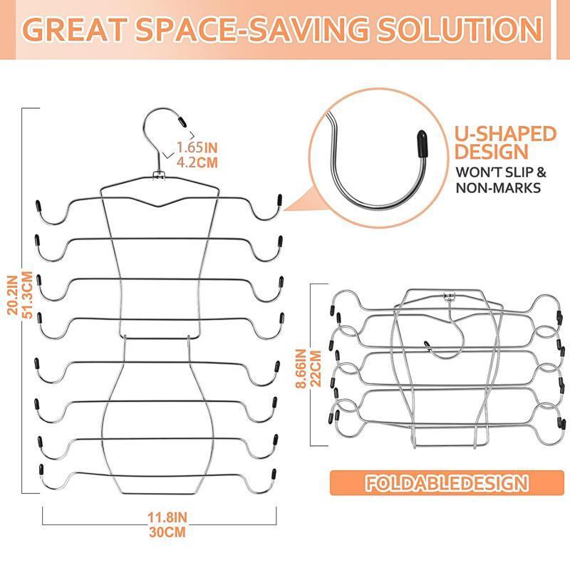 Multifunctional Bra Hanger, 1 2 3 Counts Multilayer Rotatable Bra Hanger, Space Saving Hanger for Underwear, Clothes Hanger for Home Organizer Storage, Unique Furniture for Bedroom