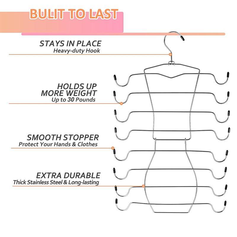 Multifunctional Bra Hanger, 1 2 3 Counts Multilayer Rotatable Bra Hanger, Space Saving Hanger for Underwear, Clothes Hanger for Home Organizer Storage, Unique Furniture for Bedroom