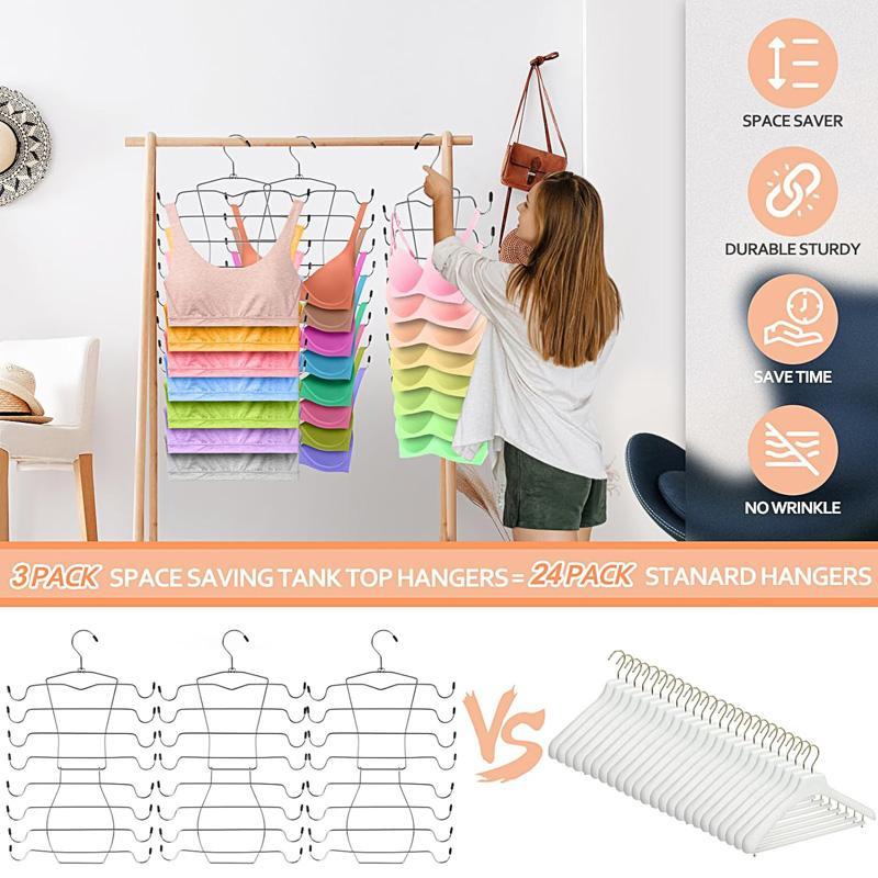 Multifunctional Bra Hanger, 1 2 3 Counts Multilayer Rotatable Bra Hanger, Space Saving Hanger for Underwear, Clothes Hanger for Home Organizer Storage, Unique Furniture for Bedroom