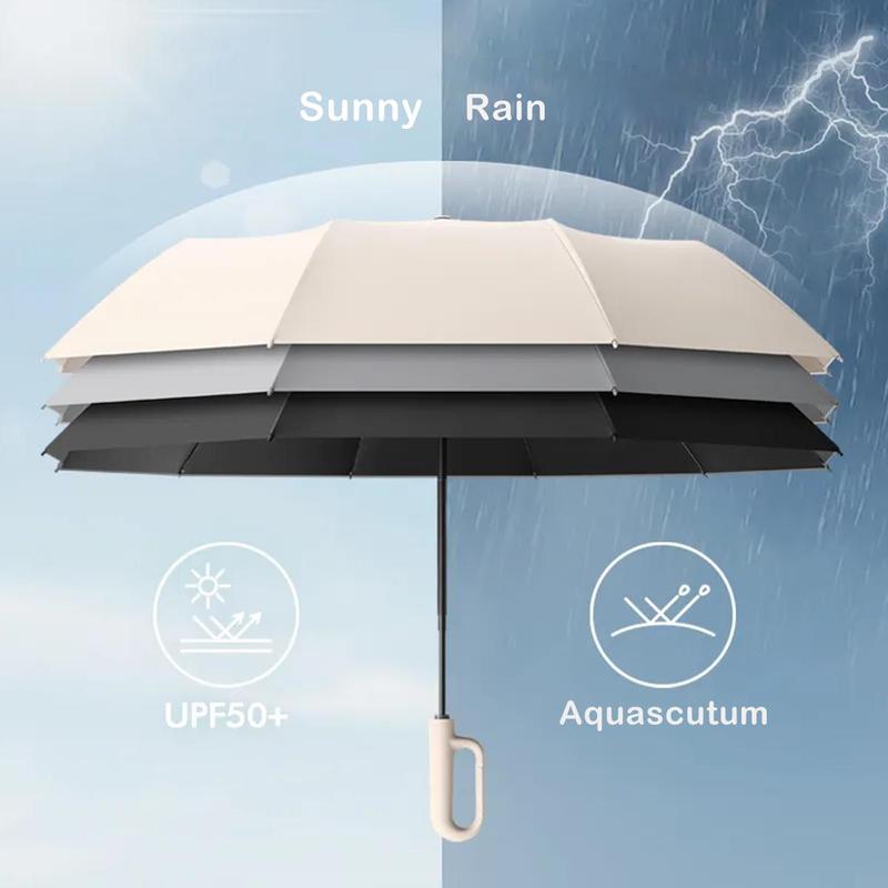 Portable Automatic Folding Umbrella, 1 Count Dual-use Umbrella for Rain and Sun,  Outdoor Umbrella, Foldable Umbrella for Outdoor Activities