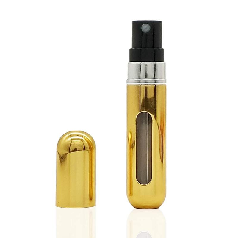 4PCS 5ML Refillable Perfume Atomizer Travel, Portable Mini Pocket Perfume Atomizer for Travel Accessories Tin Canister Organiser Mini Portable Bottle