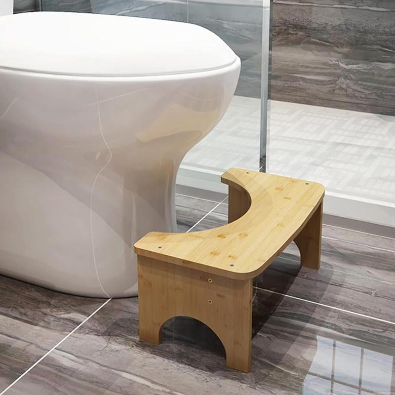 Bamboo Toilet Stool, 6.5