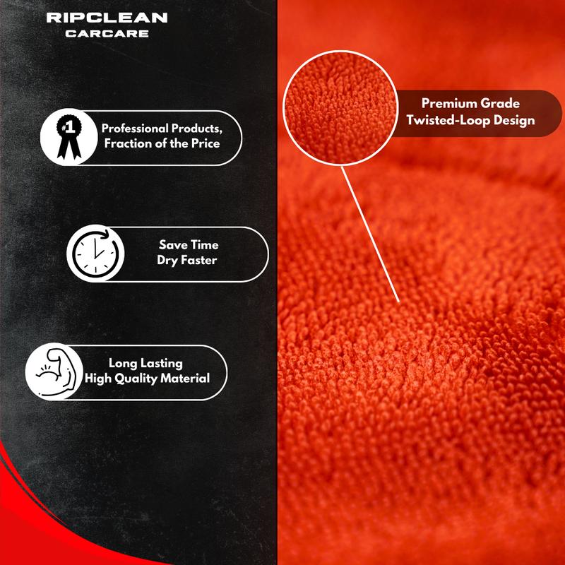 Ripclean: The Hercules 1400 GSM Ultra Absorbent Soft Drying Towel - Scratch Free drying