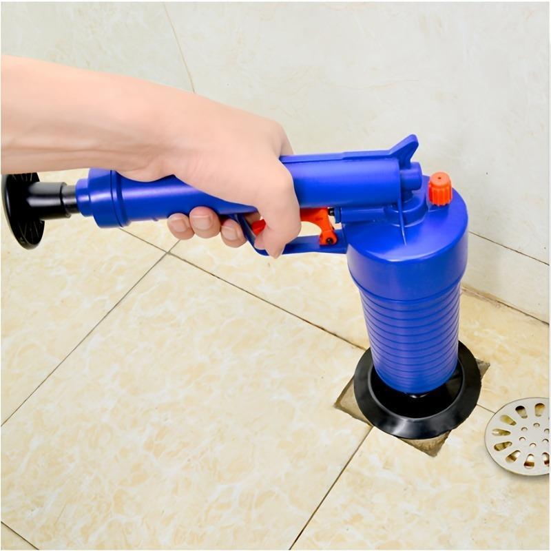 Pressure Drainage Pump with Accessories, Pneumatic Toilet Plunger, Manual Pump Cleaner, Air Pressure Drain Pump Pipe Dredge Tool for Toilet Sink Bathtub