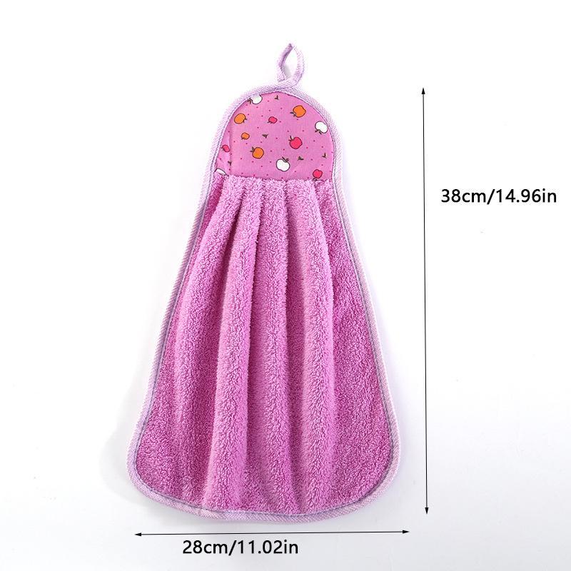 Random Color Coral Fleece Hand Towel, 10pcs set Colorful Soft Absorbent Towel, Hanging Handkerchief for Bathroom Kitchen Dormitory Hotel Salon