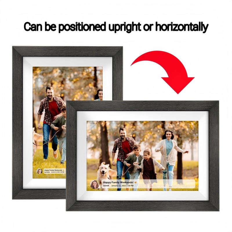 Black Friday | Thanksgiving & Christmas Gift 10.1'' WiFi Digital Picture Frame HD IPS Touch Screen, biu Frame App, Easy Setup, Share Photos or Videos Anywhere with Biu Frame APP