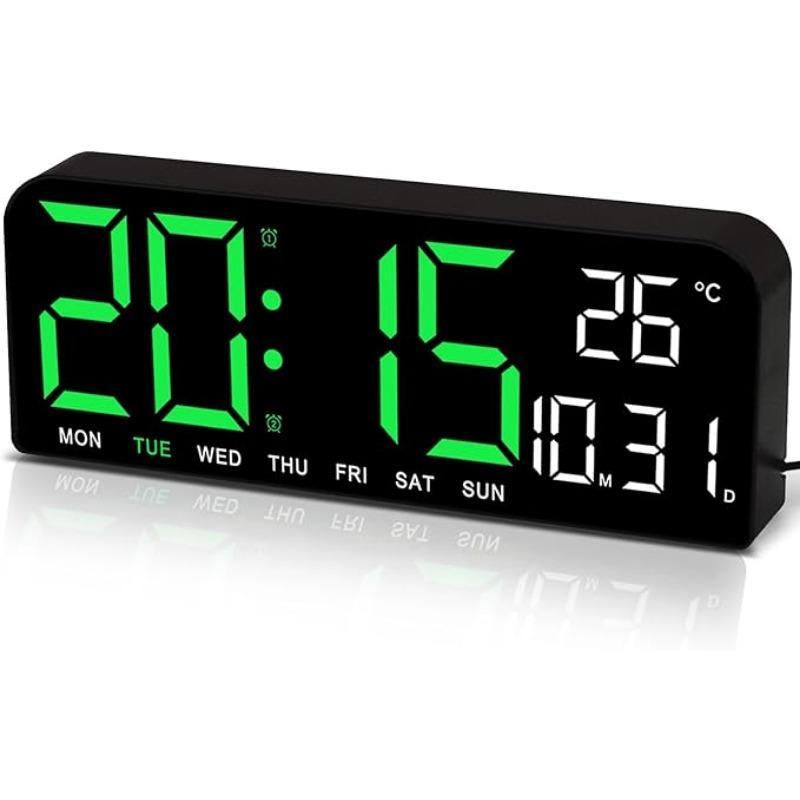 LED Digital Wall Clock Decorative, 10