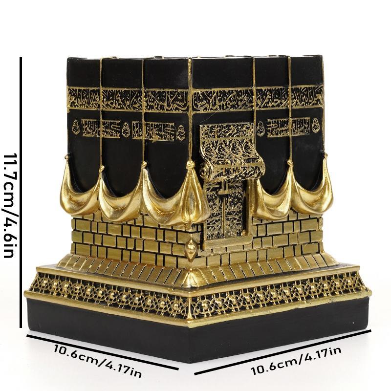 Ramadan Decorations Celestial Kaaba 3D Replica Model, 1 Count Eid Decorations Islamic Home Decoration, Muslim Table Art Decor, Eid Al-fitr Gift, Eid Mubarak Decor, Gift for Mom, Home Decor, Stocking Fillers