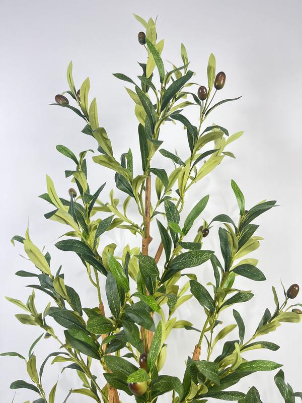 6FT Artificial Olive Tree, Potted Indoor Plants with Realistic Fruits and Branches