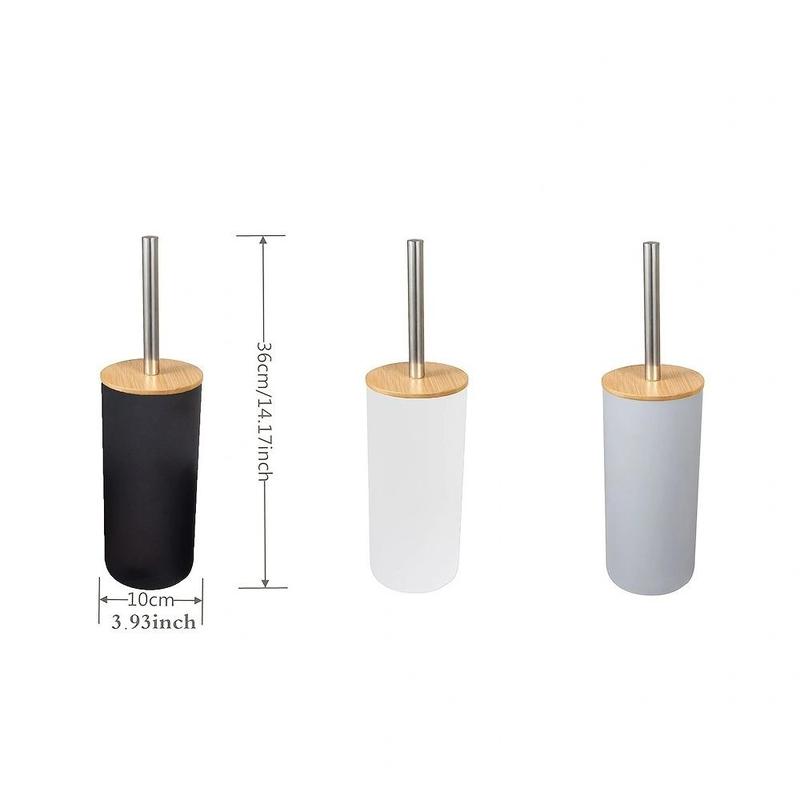 Long Handle Toilet Brush Set With Brush Holder, Household Toilet Brush for Bathroom & Toilet, Practical Bathroom Accessories Set