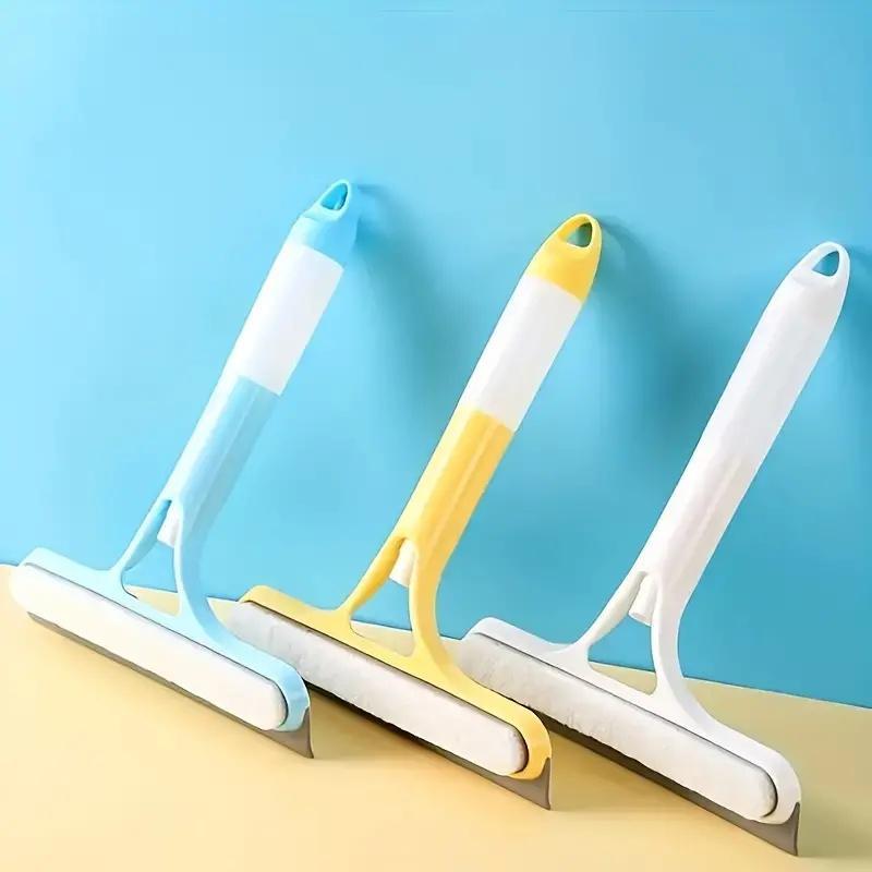 3 in 1 Glass Cleaning Tool, 1 Count Window Scraper & Sprayer & Squeegee, Multifunctional Cleaning Tool for Window, Mirror, Kitchen, Bathroom