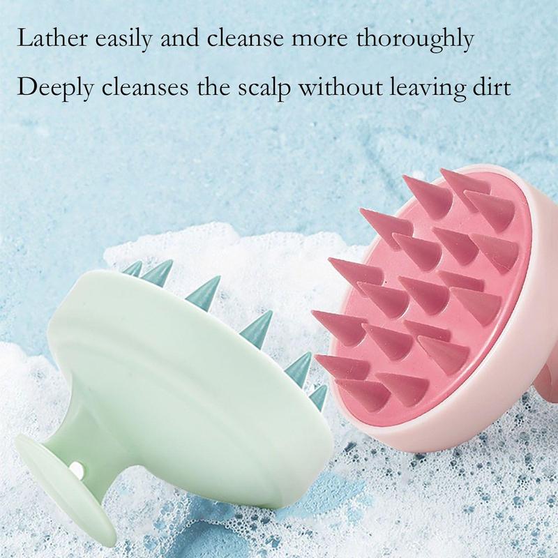 Hair Scalp Massager Brush, Hair Shampoo Brush, Wet & Dry Scalp Exfoliator with Soft Silicone Bristles, Head Massager Washing Hair Care Tool for Women Men Kid, Christmas Gift