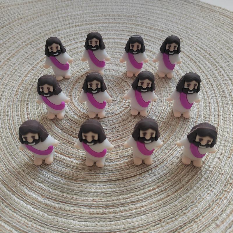 Mini Jesus Statue Toy, 24pcs Cute Mini Statue Toy, Religious Jesus Party Gift Dolls, Little Jesus Statue Gift Toys, Party Supplies