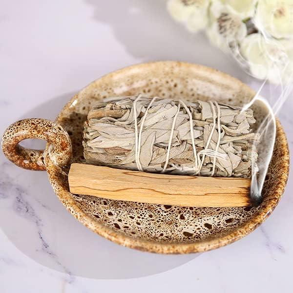 Sage Holder for  (Sage and Santo Palo Not Included), Sage Burner Bowl, Sage Stand, Smudge Bowl, Palo Santo Holder, Incense Holder, Incense Holder for Sticks