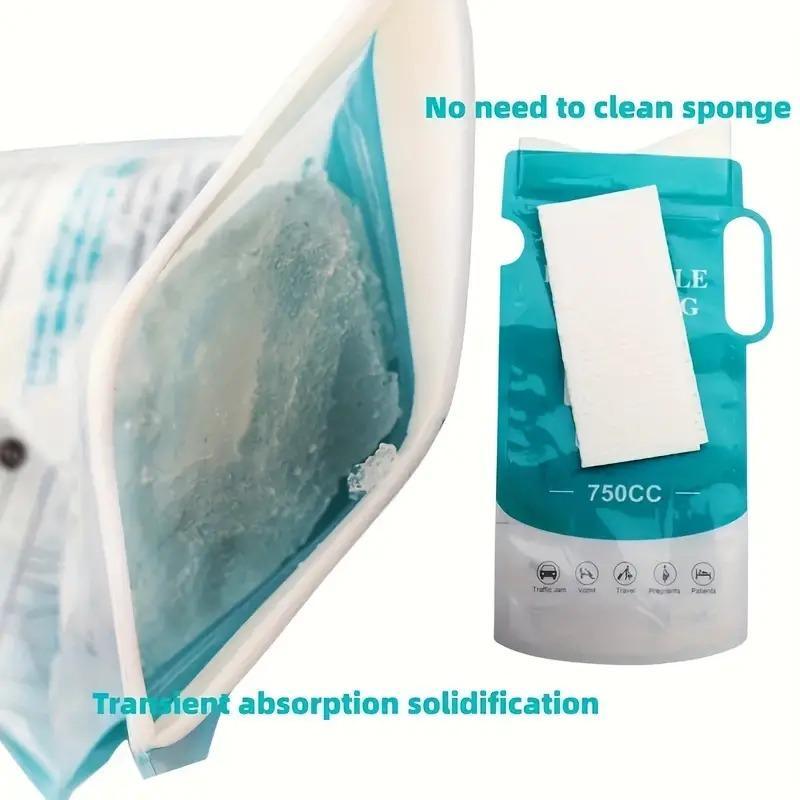 Portable Urine Bag, 10pcs set 750ML Leak-proof Urine Bag, Disposable Urine Bag for Long Distance Driving, Camping, Traffic Jams, Outdoor Activities