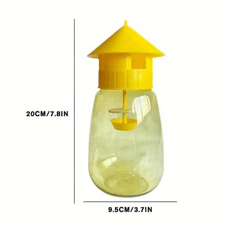 Plastic Fruit Fly Trap, Reusable Drosophila Killer, Mosquito & Insect Control, Non-toxic, Eco-friendly, No Electricity Needed, Pest Control for Orchard & Kitchen