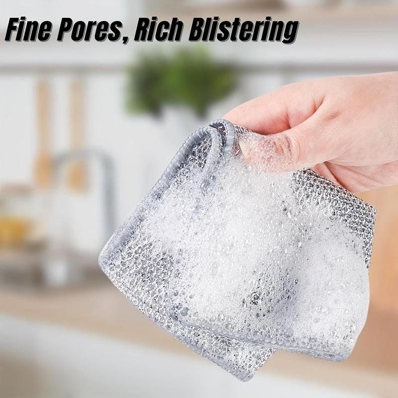 Dishwashing Cloth, Wire Dishwashing Cloth, Kitchen Cleaning Cloth, Durable Cleaning Supplies