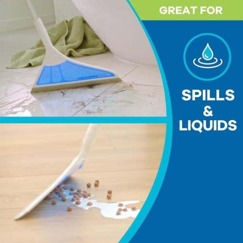 All Surface Lightweight Silicone Broom, Squeegee, Pet Hair