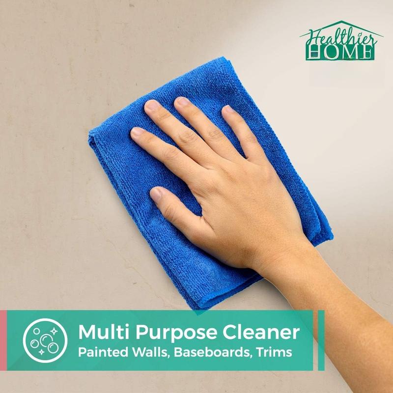 Painted Wall Cleaner Spray: Healthier Home 5-Minute CleanWalls 4-in-1 Multipurpose, Ceiling and Baseboard Cleaning - Dirt, Dust, Odor and Stain Remover - 32 Oz (Meadow Breeze)