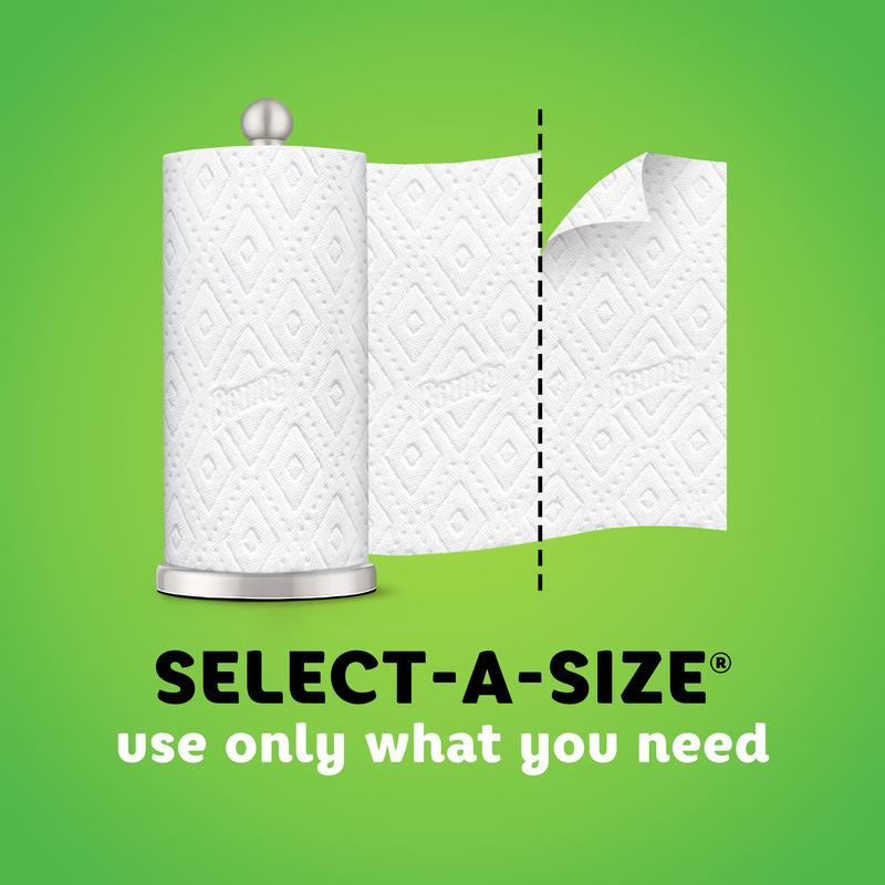 Bounty Select-A-Size Paper Towels, White, 6 Triple Rolls = 18 Regular Rolls, 6 Count