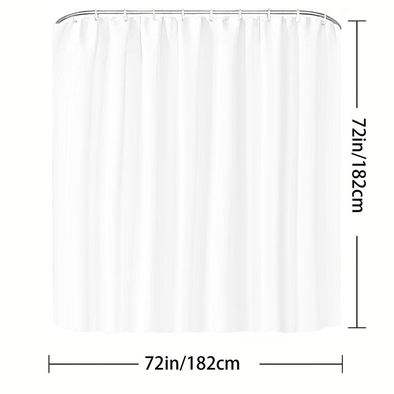 Two-tone Shower Curtain, Washable Bath Curtain, Decorative Bathtub Curtain, Bath Accessories, Bathroom Decor, Bathroom Supplies, Bathroom Accessories, Home Supplies