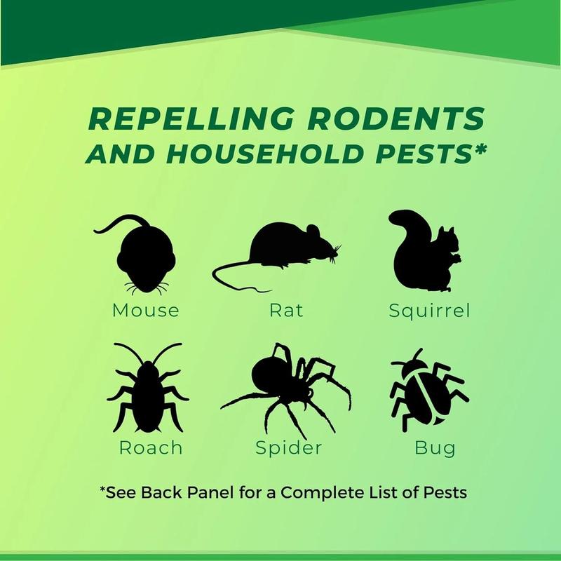 Mouse Repellent Pouches, Peppermint Oil to Repel Mice and Rats, Rodent Deterrent Squirrel Rat Repellent for House Indoor Attic RV Garage Basement 10 Pouches