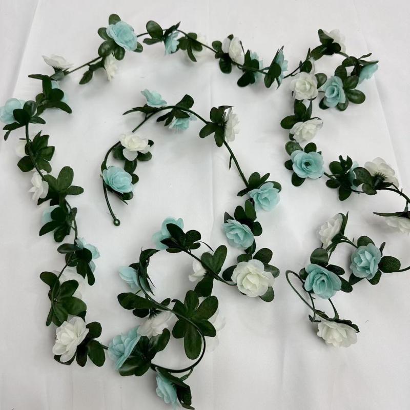 Artificial Rose Vine, 1 Count 45-head Fake Rose Vine, Decorative Flowers for Home Party Wedding, Home Decor Supplies