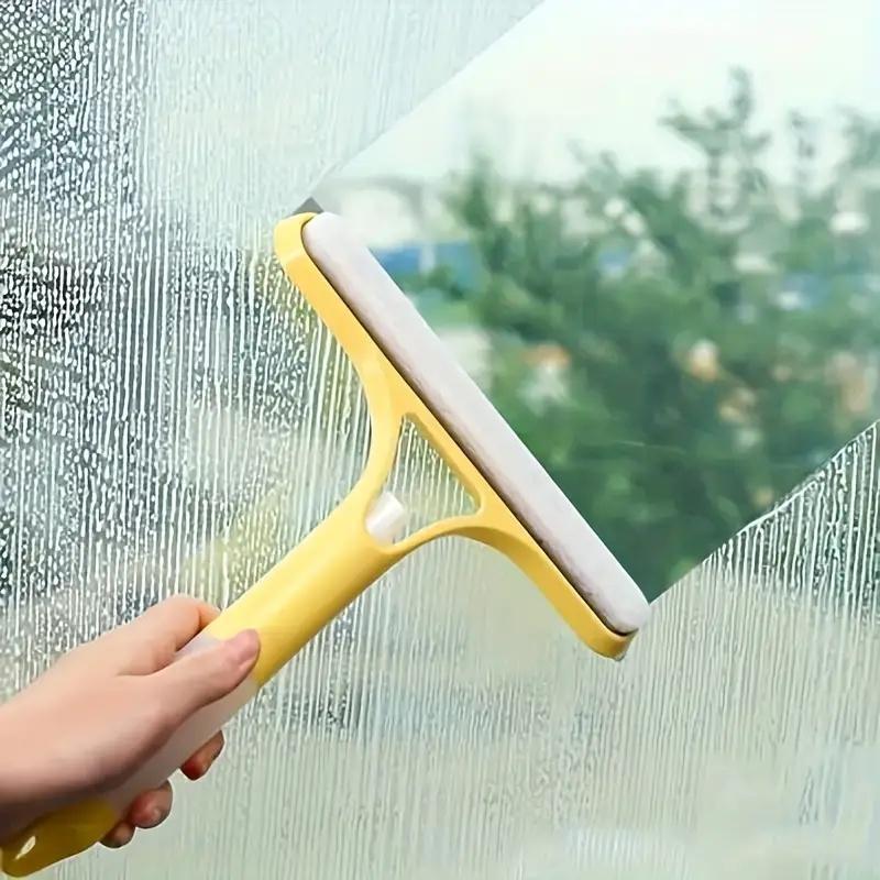 3 in 1 Glass Cleaning Tool, 1 Count Window Scraper & Sprayer & Squeegee, Multifunctional Cleaning Tool for Window, Mirror, Kitchen, Bathroom