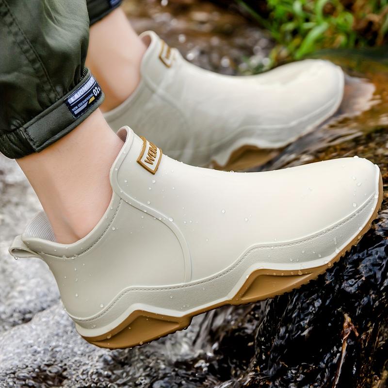 Women's and Men's Fashion Outdoor High Quality Non-Slip Rain Boots, Kitchen Shoes, Eva Sandals, Motorcycle Waterproof Shoes, Rai