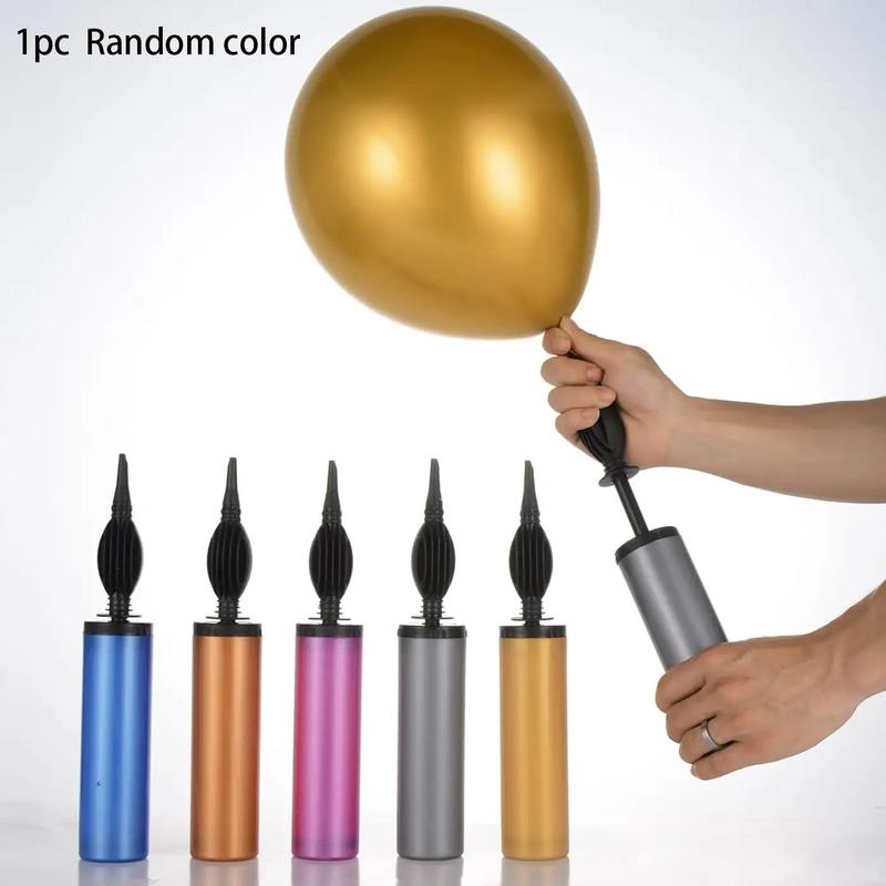 Random Color Handheld Balloon Air Pump, 1 Count Manual Hand Push Portable Balloon Pump, Party Essentials, School Supplies, Room Decor Supplies, Boyfriend Gifts