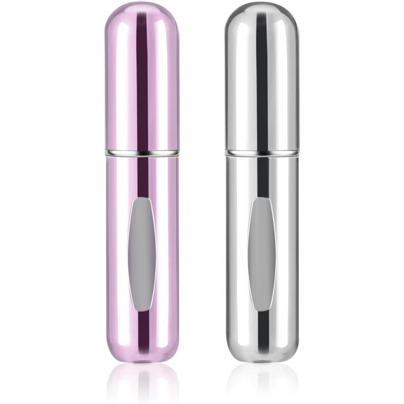 2 pack Mini Perfume Travel Refillable Bottles-5ml Portable Atomizer Sprayer,Empty Pump Container for Traveling and Outgoing