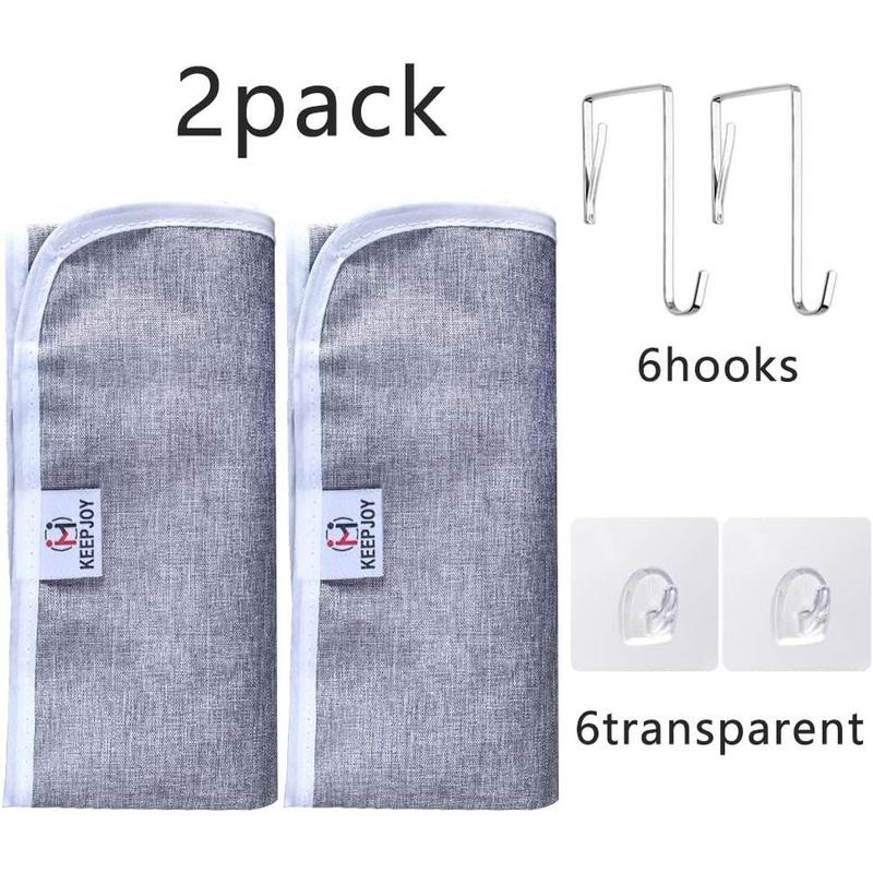 Saves Space Door-Hanging Laundry Bag,Door Hanging Laundry Hamper with 2 Different Types of Hooks, Oxford Fabric Hanging Laundry Basket for Clothes Organiser Stainless