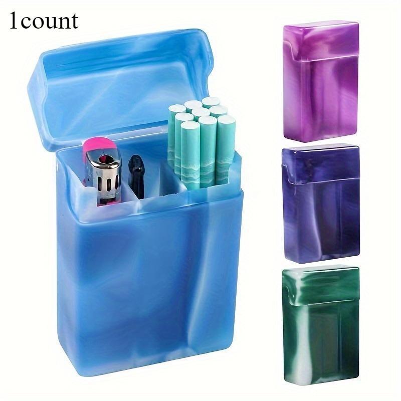 Random Color Storage Box, 1 Count Plastic Cigarette Storage Case with Compartments, Versatile Storage Organizer for Home Office School