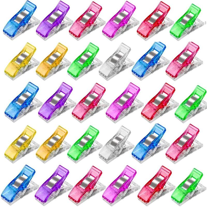 Random Color Sewing Clip, 50pcs Multipurpose Clothes Drying  Sewing Clip, Sewing Accessories for Home & Sewing Shop