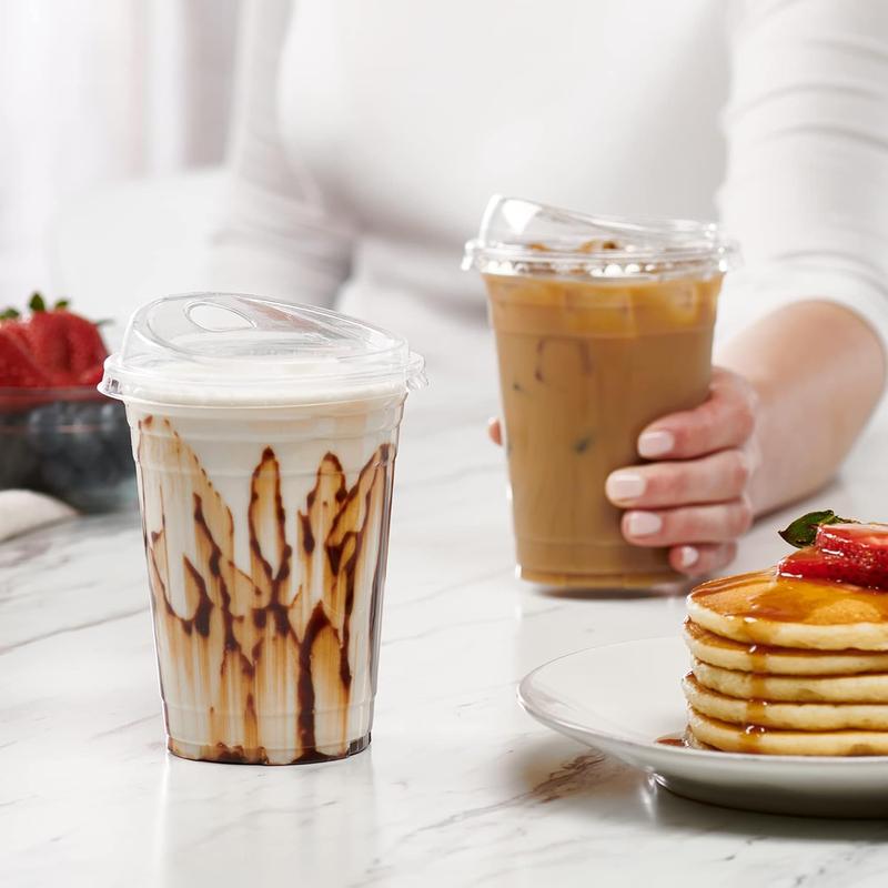 Sell 2 Empire Package [16 oz. - 100 Sets Crystal Clear Plastic Cups With Strawless Sip-Lids Disposable