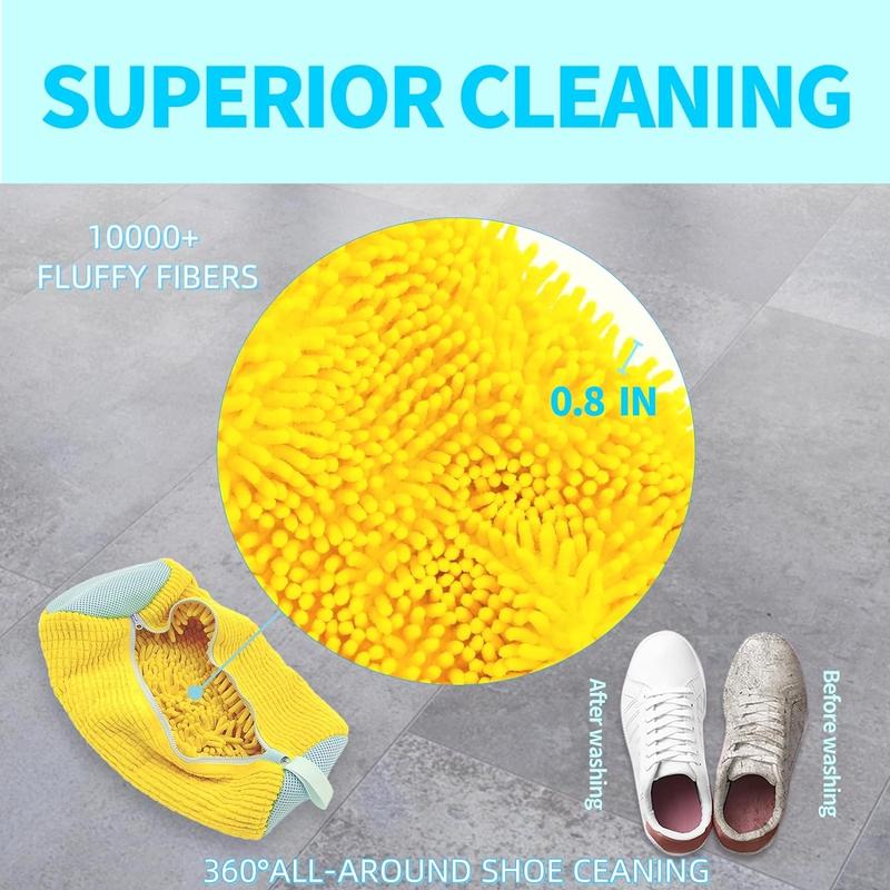 Laundry Shoe Washing Bag for Washing Machine - Protect Your Footwear during the Wash Accessories shoe washing, 2-pcs Set with Gift Box Mesh Accessory