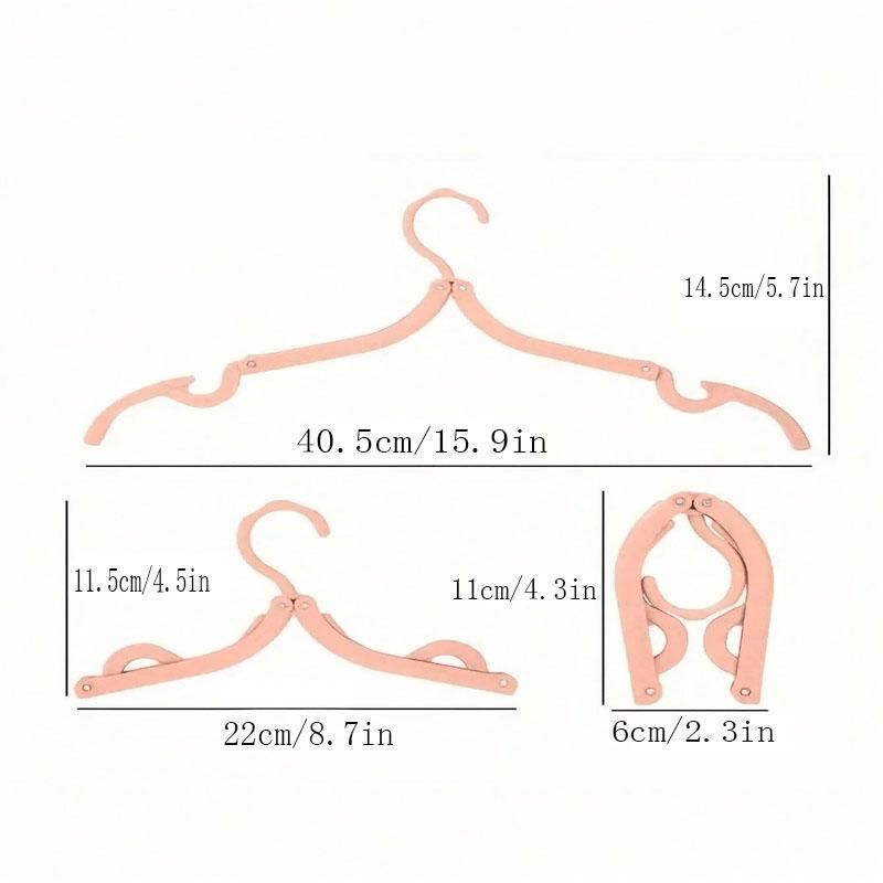 Travel Hangers - Essential for Cruise Ships, Portable Folding Hangers, Travel Accessories, Foldable Travel Clothes Drying Racks (Color Random)