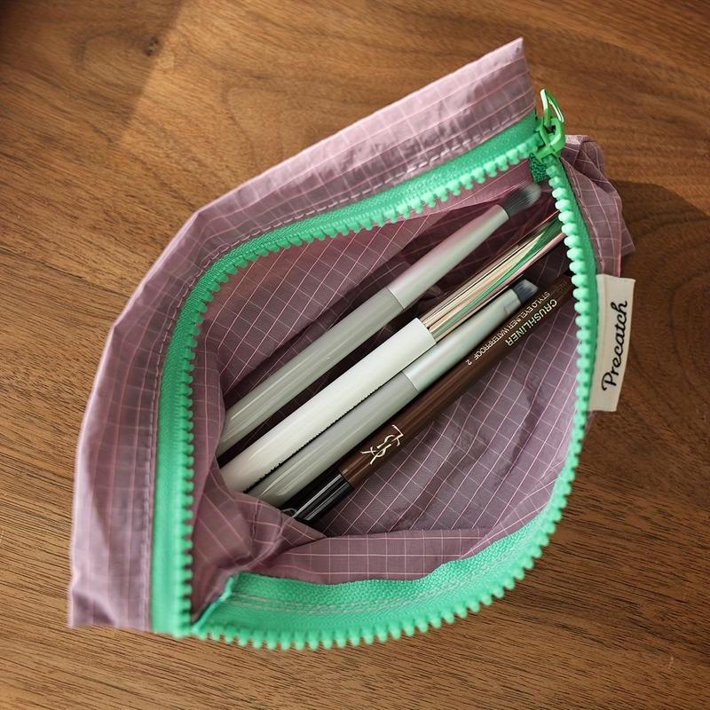 Nylon Zipper Pouch, 1 Count Portable Lightweight Storage Bag for Organizing Pens, Jewelry, Coins, and Small Accessories, Simple Stylish Easy-to-carry Design for Daily Use