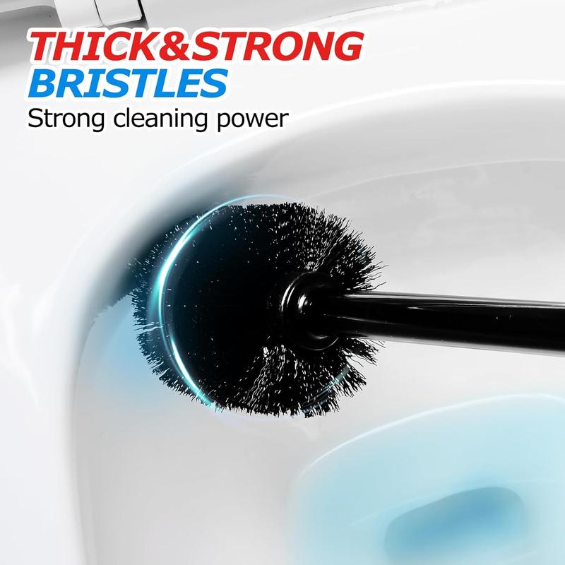 Toilet Plunger and Brush Set Extended Handle Plunger Toilet Bowl Brush Plunger Set, Bathroom Cleaning Tools Combo Cleaning Brush Cleaning Supplies