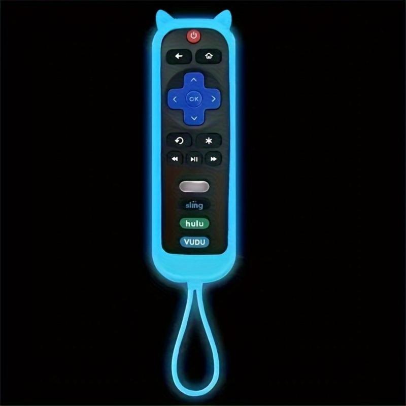 Luminous Remote Control Cover, Remote Case with Lanyard, Christmas Decor Remote Control Protector Compatible with TCL Hisense Roku TV, Fall Decor, Christmas Gifts, Christmas Decorations