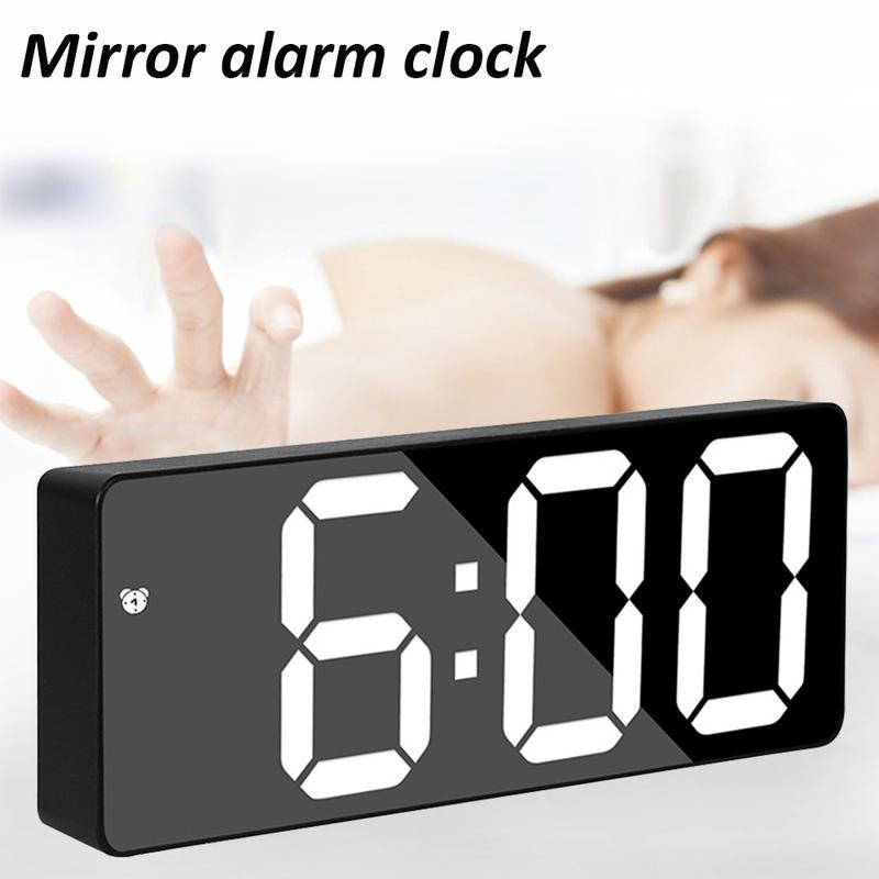 Personalized Gifts, Digital Alarm Clock LED Display Electronic Clocks 6.3