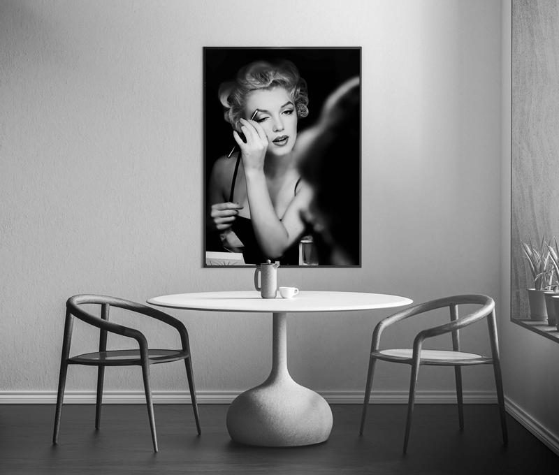 Marilyn Monroe Poster, Black And White, Marilyn Monroe Print, Fashion Photography, Beauty Room Decor, Old Hollywood Print