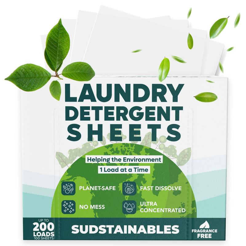 Laundry Detergent Sheets (100 sheets 200 loads)