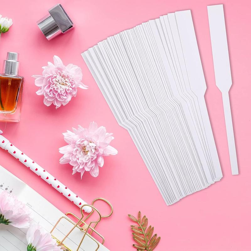 600 count Perfume Test Strips Fragrance Paper Strips Disposable Perfume Blotter  Oils Paper Test Strips for Diffuser  Testing Scents (White)