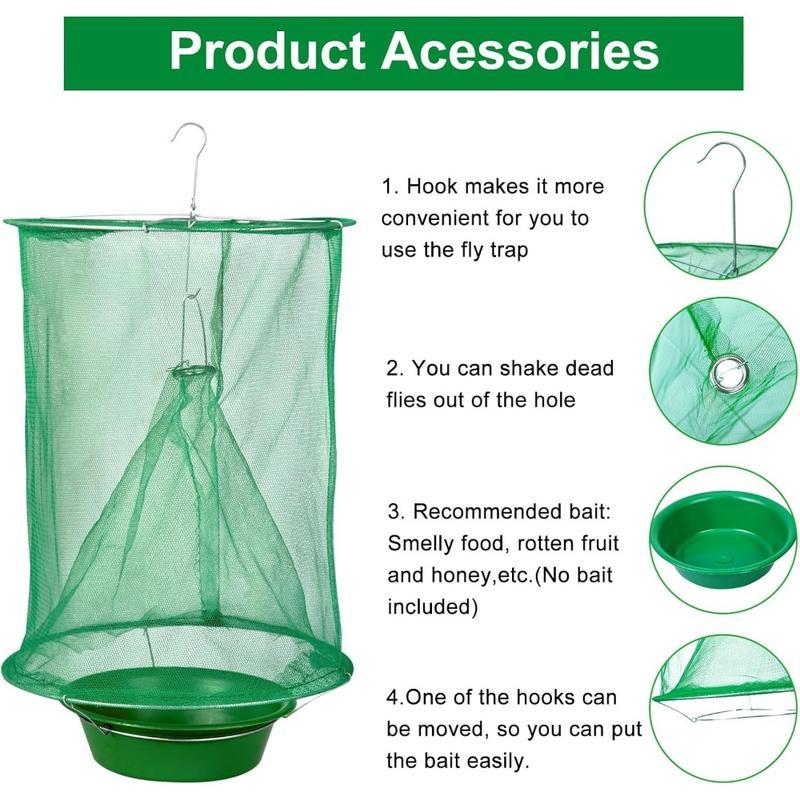 8-Pack Outdoor Fly Traps – Effective Fly Catchers for Farms, Stables, & Gardens