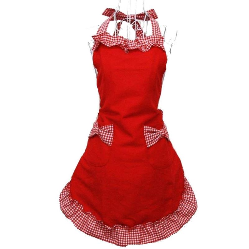 Cute Bowknot Decor Apron with Pocket, 1 Count Creative Adjustable Apron, Kitchen Cooking Apron, Household Apron for Women & Men