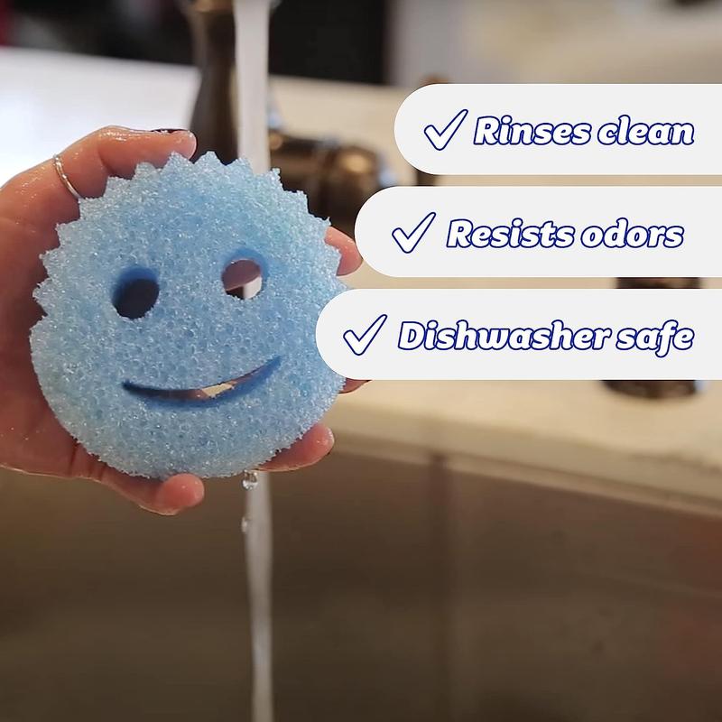 Scrub Mommy&Daddy Color Sponges, Scratch-Free Multipurpose Dish Sponges for Kitchen, sponges bob magic sponge